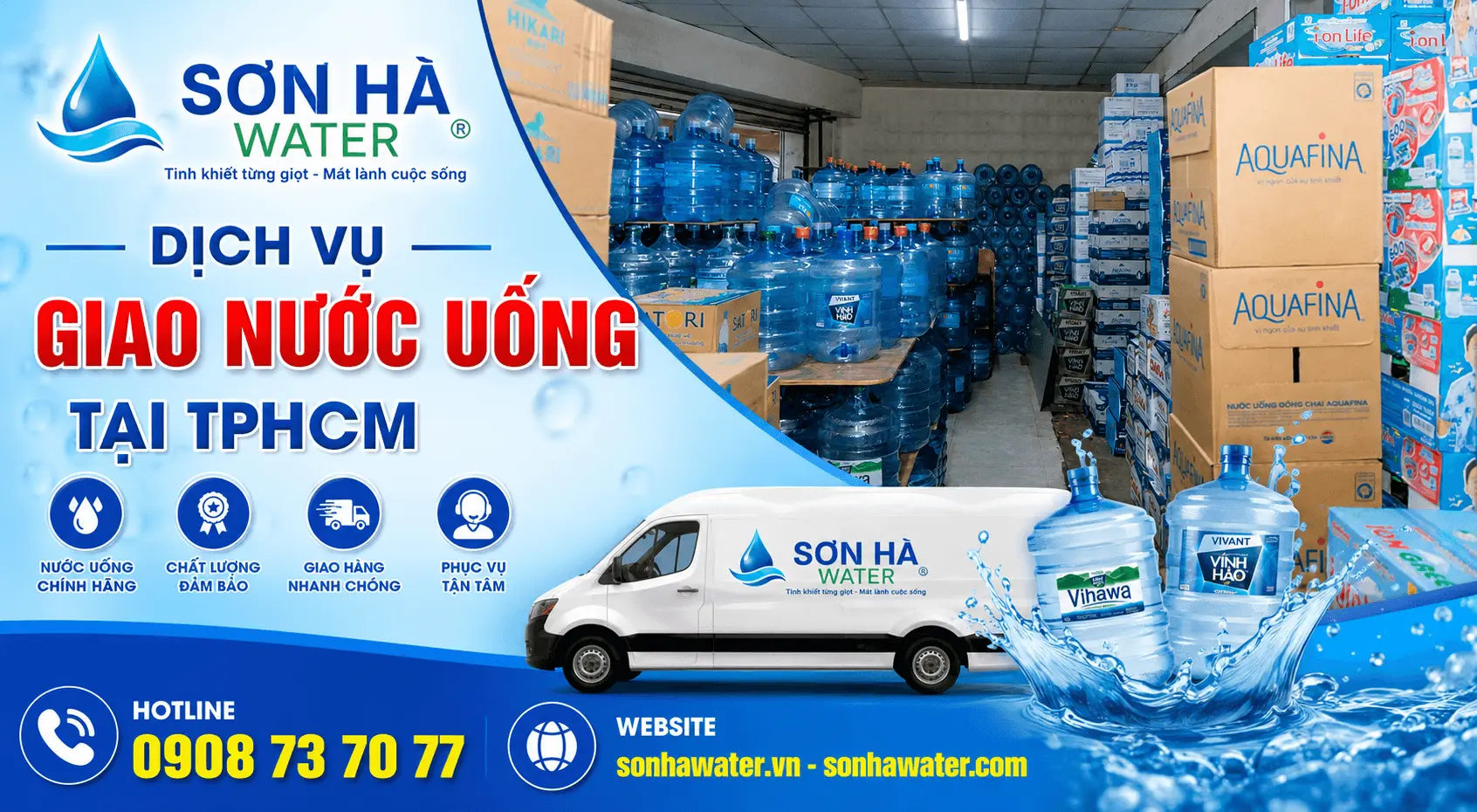Tìm Nơi Giao Nước Uống Phường Tân Sơn Nhì TPHCM Gần Đây? Gọi Sơn Hà Water