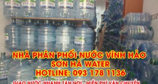 Nhà phân phối nước Vĩnh Hảo Sơn Hà Water