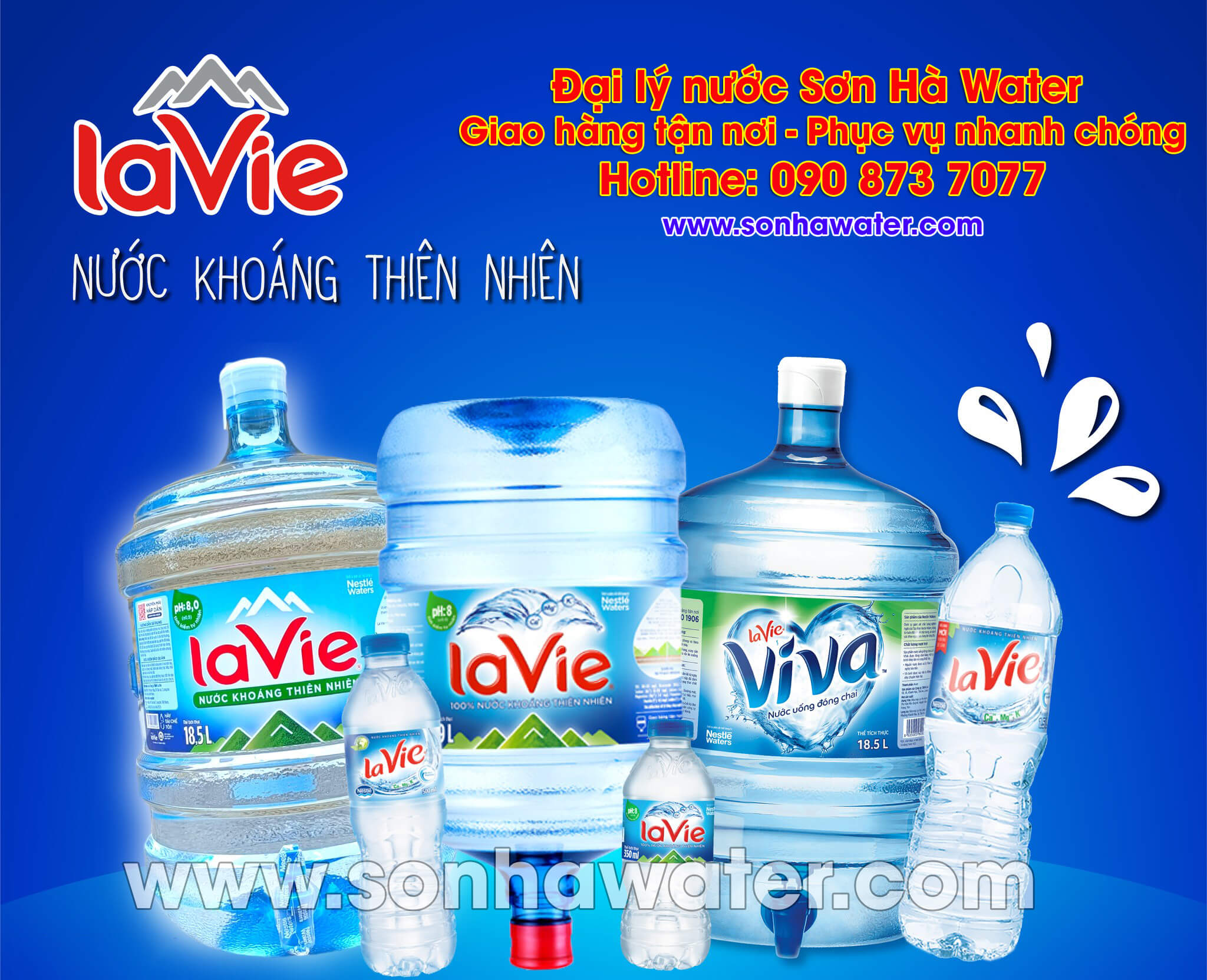 Đại lý nước khoáng LaVie chính hãng - Sơn Hà Water