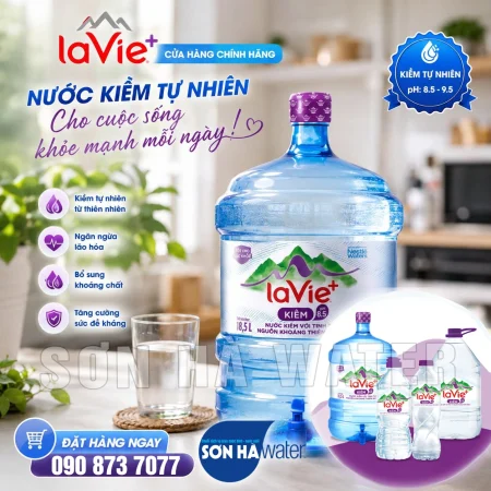 Đại lý giao nước LaVie tím chính hãng tại TPHCM - Sơn Hà Water